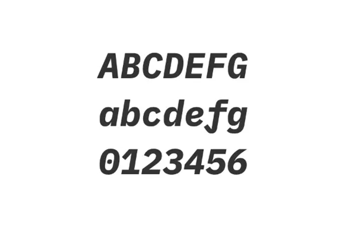 IBM Plex Mono Bold Italic